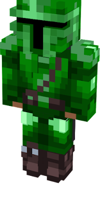 a green mandalorian