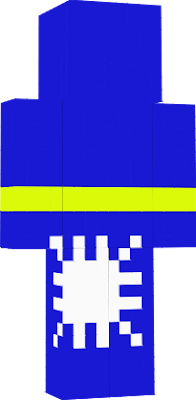the flag of nauru but a bad minecraft skin