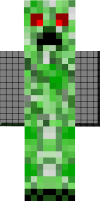 A Creeper With REd Colored Eyes :D