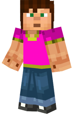 Jesse was a Playable Character in Playtime Sports: Minecraft Story Mode Edition, he was even a Kid for the Sports. He wears a Pink T-Shirt with Dark Yellow Lines on it. He was even a Playable Character.