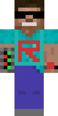 I tried to make something cool with the default skin of minecrat, the steve. Here is my first try.