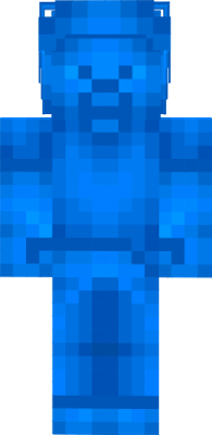 a blue steve