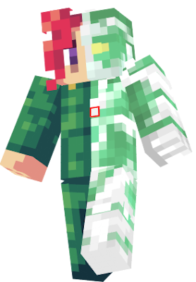 I've seen pictures of JoJo characters where they are split in half and on one side is the user, and on the other is the stand, and it makes a fusion of the user and stand. I wanted to this in a Minecraft skin, and here it is.
