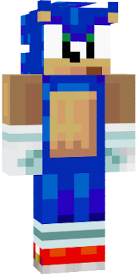 this is a reaction of the version of sonic seen in the minecraft pack form the 30 aniversary of sonic the hedgehog