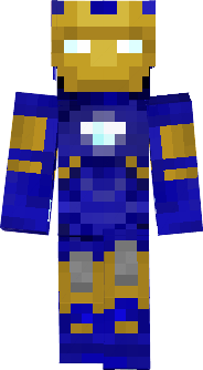 Blue iron man skin