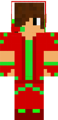 I created this skin by making a christmas color shirt.
