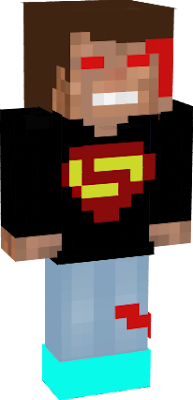 minecraft skin mit superman hoodie