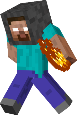 This is the real Herbrine from Captain Sparkle's Take Back the Night. (Have an Optifine cape for best look.)