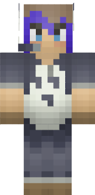 A MineCraft skin specifically of AlexBakaEXE IRl in a Totoro Onsie