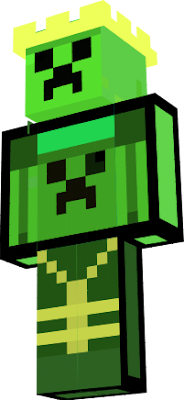 This is a cool skin with Mr.creeper insert on Minecraft
