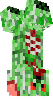 This scary looking creeper will scare the sock of you!
