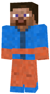 Steve with the clothes of an NPC Counter Part