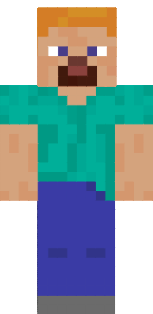 Minecraft Steve as a Ginger