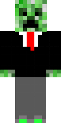 a creeper in a boss or judge, or mayor, or president OR WHATEVER YOU WANT TO SAY HES WEARING