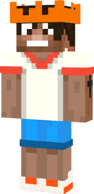 These cool clothes are as realistic as you can get for Minecraft! 3D looking shoes , bottom of the shorts, top of the torso, tatoo and a ORANGE PARTY HAT!