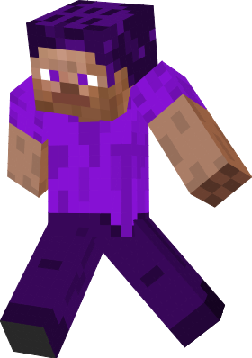 forgot to color some things the 1st time oops. here is the REAL purple steve!