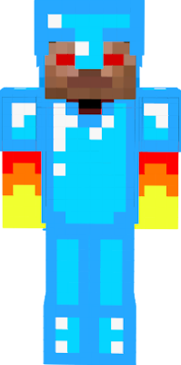 Fire Herobrine With Diamond Sword Nova Skin - Fictional Character