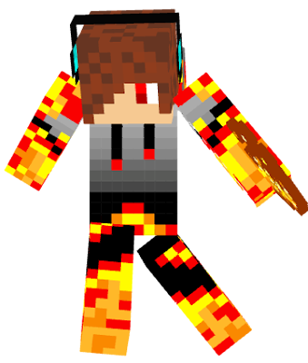 Skin Minecraft Tlauncher Fire