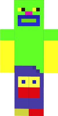simple clown skin but colored
