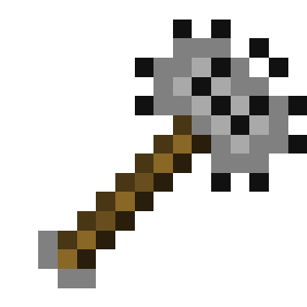 A design for a stone mace
