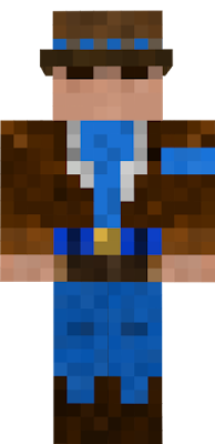 its a cowboy thats blue. Change it to whatever colour you want!