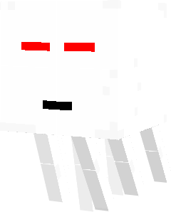 A Ghast with the EvilCraft skin.