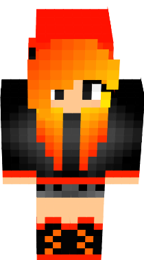Fire Element Girl. Skin 2/5. I am making element skins. So far I have made water and fire. Please like if you like, use this skin, or edited it. Thanks! (This skin is an edit of another fire girl. I just took the headphones off. Thx.)