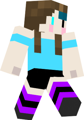 my little sister Sara's Skin(created by me), Have fun to do ANYTHING with it, EDIT, PLAY MINECRAFT, MAKE WALLPAPER, be sure to Link me (@dsztube) on your instagram/twitter/youtube/reddit posts if THIS skin is in it so i can Rate your picture, i'd be happy to see you guys doing Cool stuff with this ^^ *much love, Your DSZ.