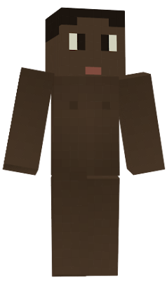 A template for a Black Minecraft skin.