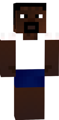 Default Black Guy in T-Shirt and Boxers