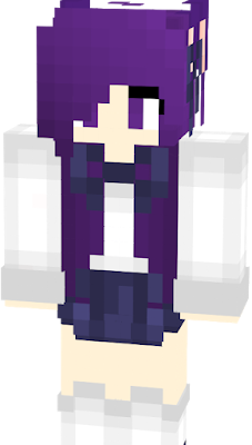 minecraft girl skins with purple hair