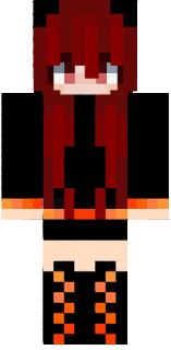 Demon fire girl from the Nether