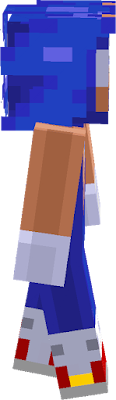 Yet another fan made Sonic the Hedgehog Minecraft skin.