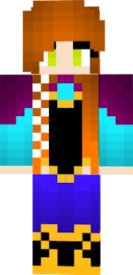This is an Anna skin form the movie Frozen and Frozen is my fave movie so I decided to make this skin.