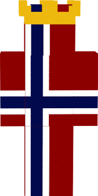 Flag of norway with a crown