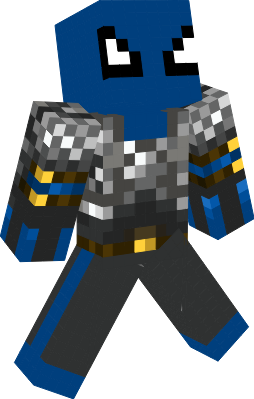 first I put the armer on it then I made it blue not the armer then I put a back and frut spider then I put gray a blue at the legs and i put blue on the fet last I put the eyes and thats it
