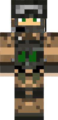 this skin is a german soldier from the 21 century with green eyes