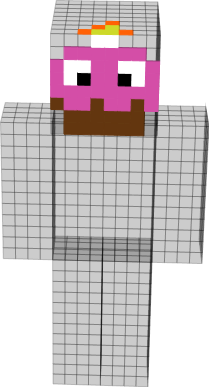 hes floating on air! ha !! hopefully other people know that it is the cupcake from FNAF.