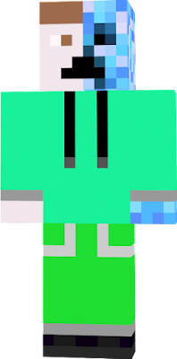 JUST,don't touch him or you become a blue creeper