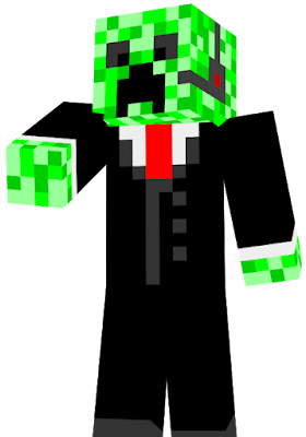 creeper whith a suit