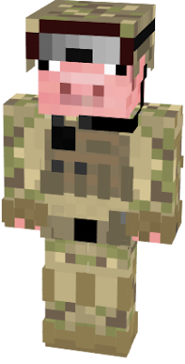 Download and use if you also love military themes and cute pigs!