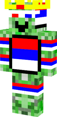 Its a creeper with a Serbia flag!!!