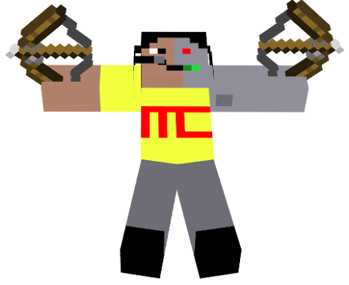 A Youtube Fighter Protects Youtube and the Youtubers and kill all mobs and loves to kill RetroDuo in Minecraft