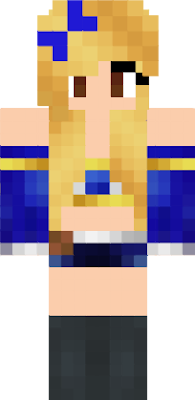 MCSW_Aphmau with blonde hair and a bow