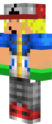 simply a pixelmon skin with ash ketchum from pokemon clashed with me