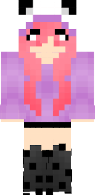 This is my skin, it looks like a cat. She likes fish. Creeper will be afraid of it her. I use this skin to learn minecraft. You can download it.