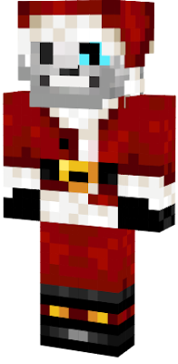 sans undertale santa rojo