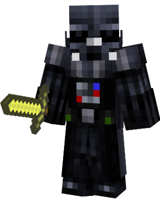 i did it my own darth vader skin with blue button on chest box please DONˇT STOLE IT