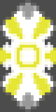 The banner of Ashheart Academy. The yellow stands for the schools brilliance, the white for purity of magics, and the grays stand for its role in the shadows.