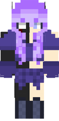 Cassia Saki's Twin Sister, half enderman, fav color is purple.